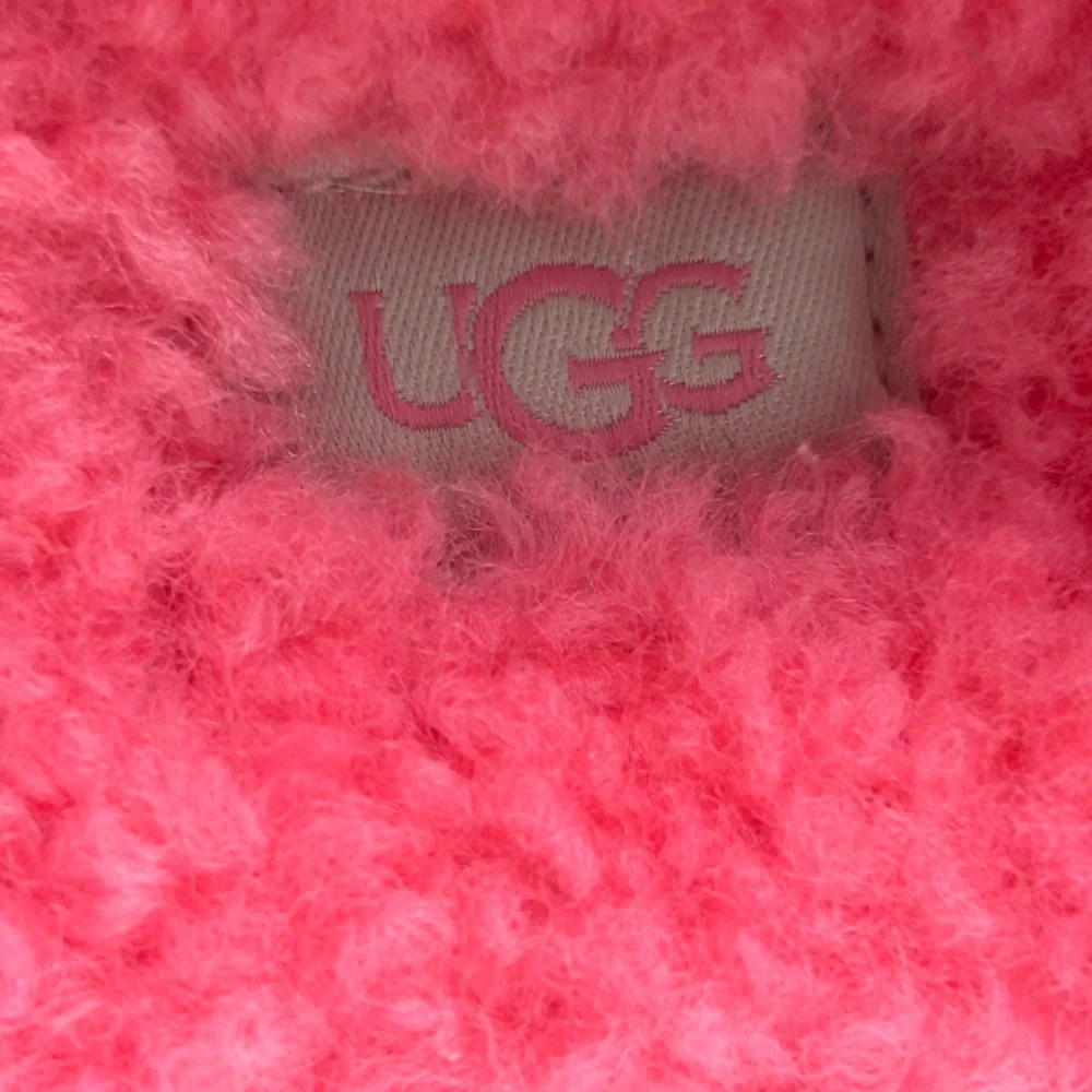 UGG Oh Fluffita Women's Shearling Slingback Platform Sandals Slipper Pink Size 8